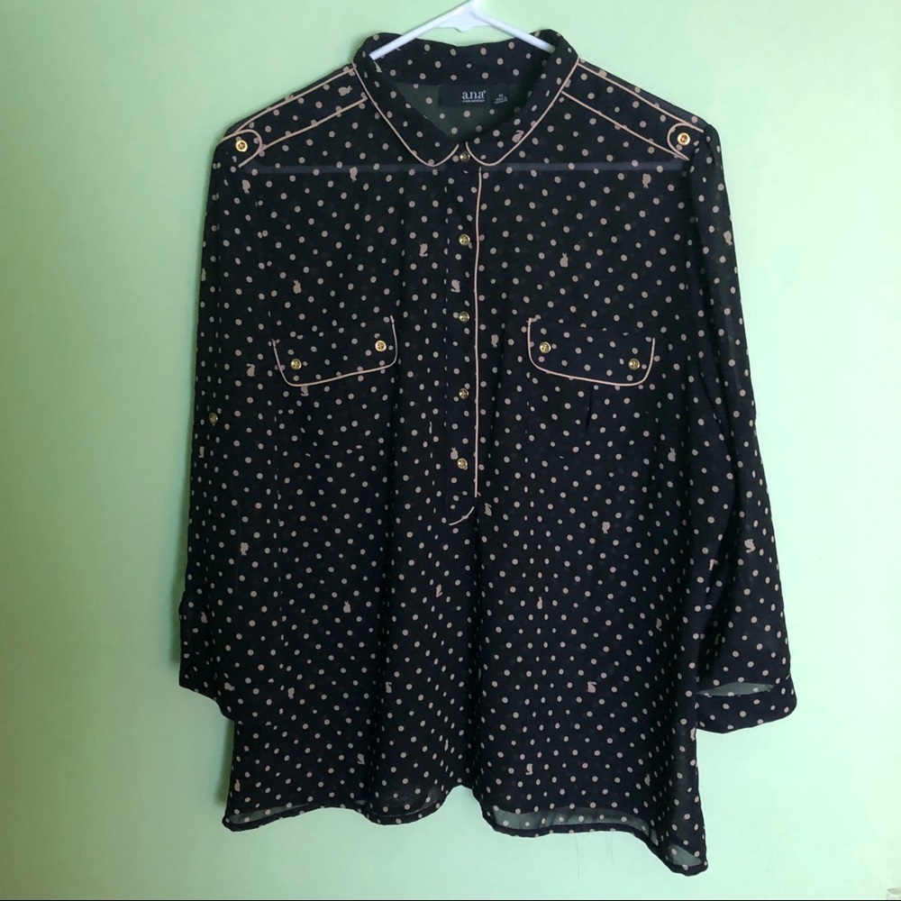 Women’s Polka Dot sheer Blouse